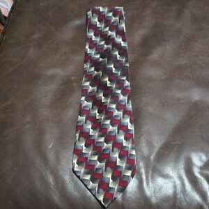 Grateful Dead Red and Gold Zigzag Tie